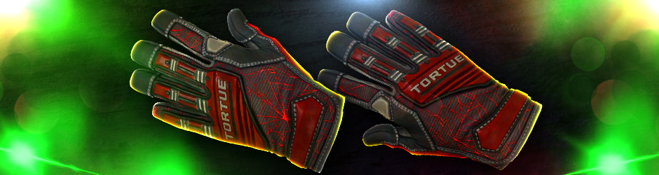 Gloves Crimson Web