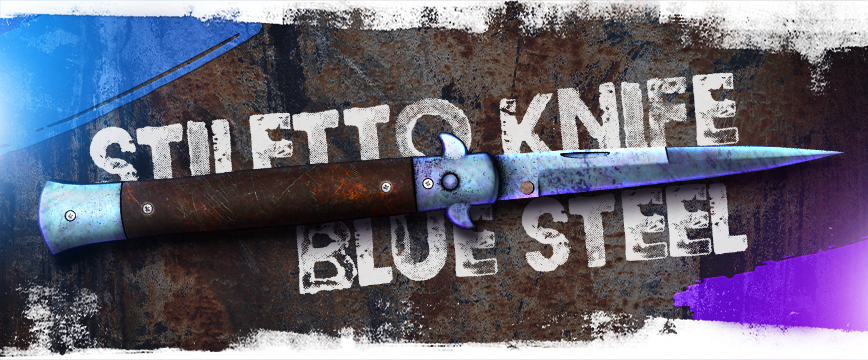 Stiletto Knife Blue Steel