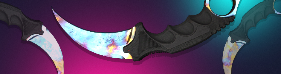 Different Patterns of Karambit Blue Gem