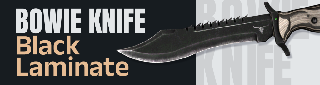 Bowie Knife Black Laminate