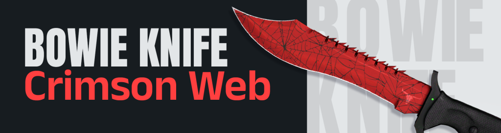 Bowie Knife Crimson Web