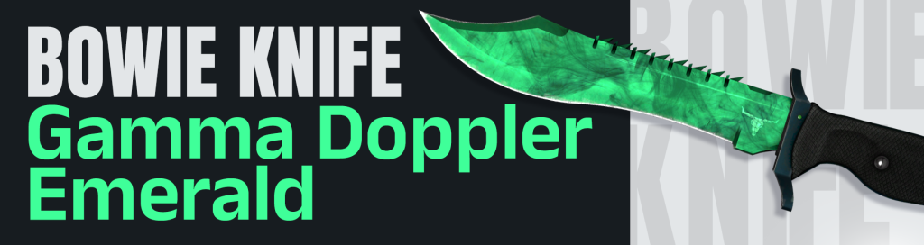 Bowie Knife Gamma Doppler Emerald