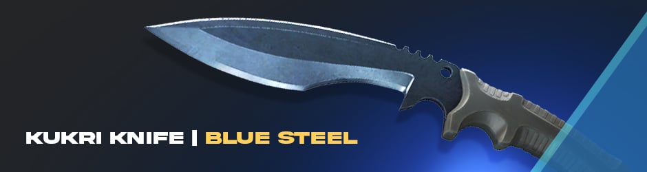 Kukri Knife Blue Steel