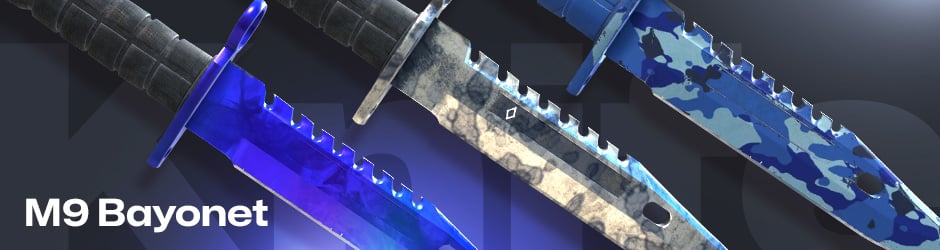 M9 Bayonet, a bold entry in all the knives in CS2/CS:GO with a rugged, military look