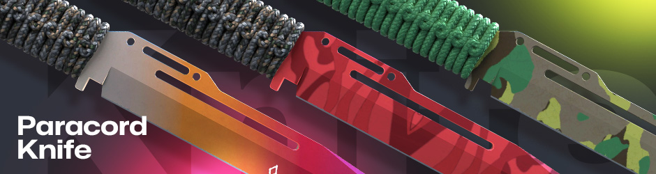Paracord Knife in CS2/CS:GO, one of the more practical knife types with a survival-style handle