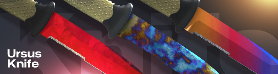 Ursus Knife shown here, a simple and strong tactical option from CS2/CS:GO knife types