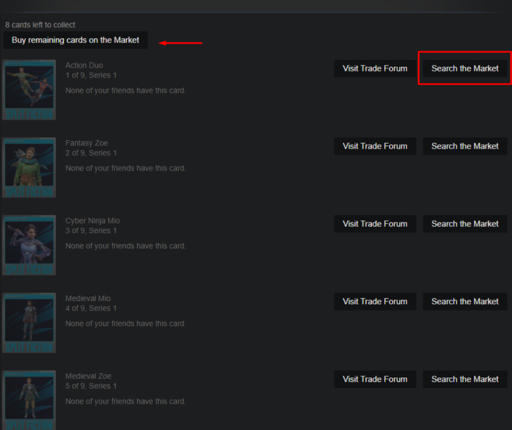 How to buy cards on Steam
