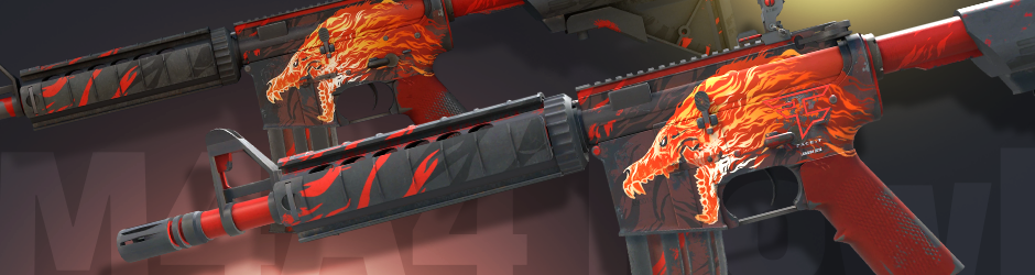 M4A4 Howl skin wear levels