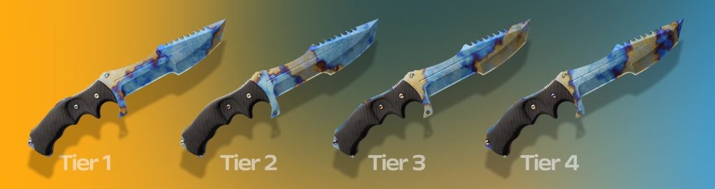 Key Findings into the Rarity & Value of Huntsman Knife Blue Gem Skins