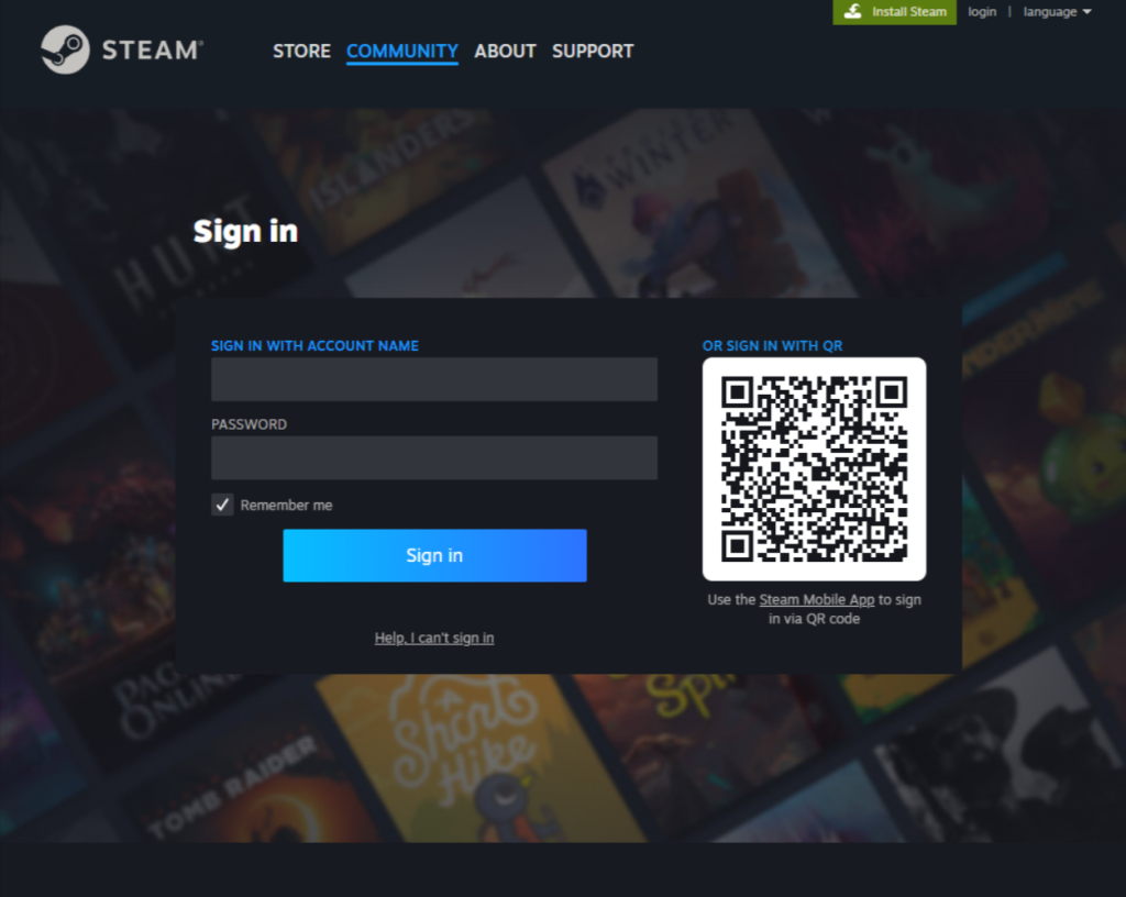 Open the Steam app on your computer and sign in to your account