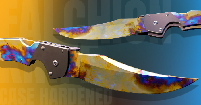 Falchion Knife Case Hardened Blue Gem Seed Patterns Rarity & Value (medium)