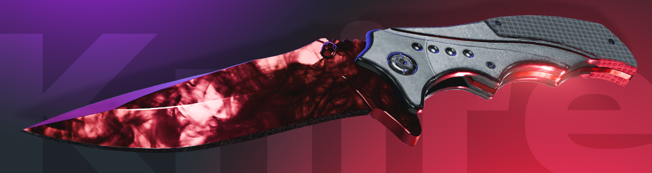 Nomad Knife Doppler Ruby skin in CS2 showcasing deep red gemstone hues — one of the most valuable Nomad knife skins in CS2