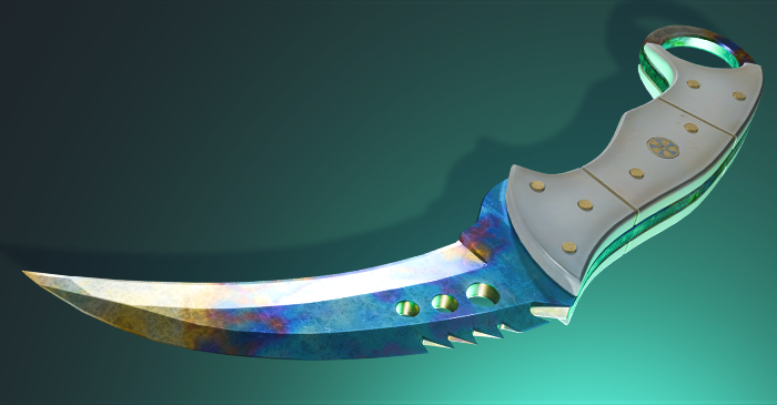 Talon Knife Case Hardened Blue Gem Patterns & Market Value (medium)