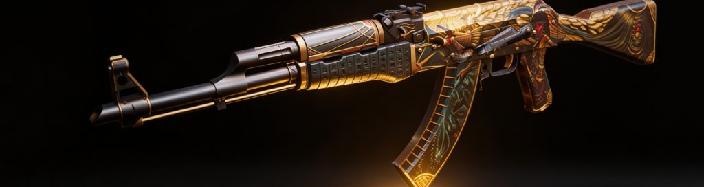 AK-47 | Legion of Anubis is a fan-favorite among CS2 skins covert collections with ancient Egyptian visuals