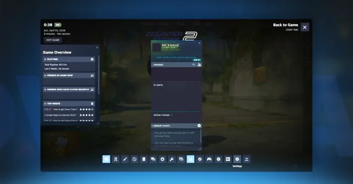 How to Enable Steam Community in Game CS2 (medium)