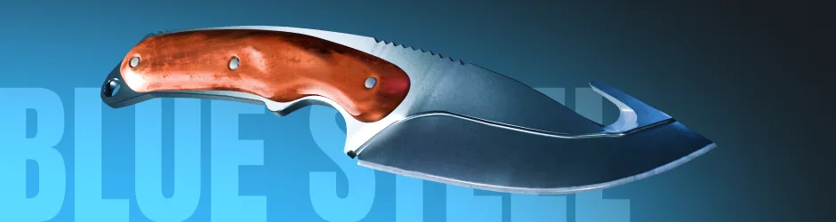 Gut Knife Blue Steel CS2